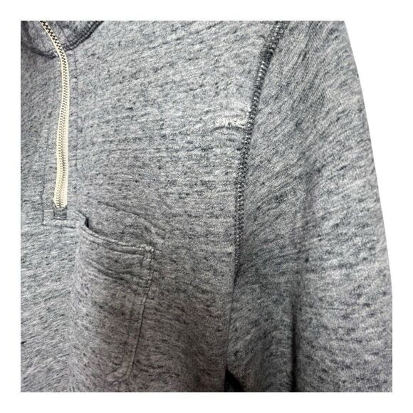 Abercrombie & Fitch Gray Soft 1/4 Fleece Sweater Adult Small Pullover Preppy - Picture 7 of 10